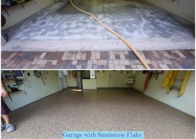 Garage with Sandstone Flake